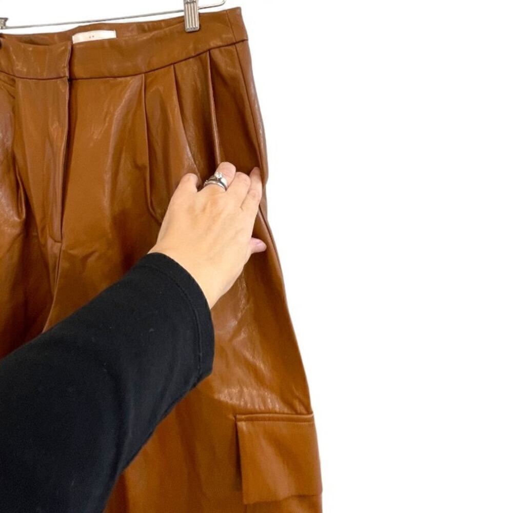 Anthropologie TwentySixHundred Faux Leather Utility Cargo Pants Size 12 NEW - Picture 5 of 11